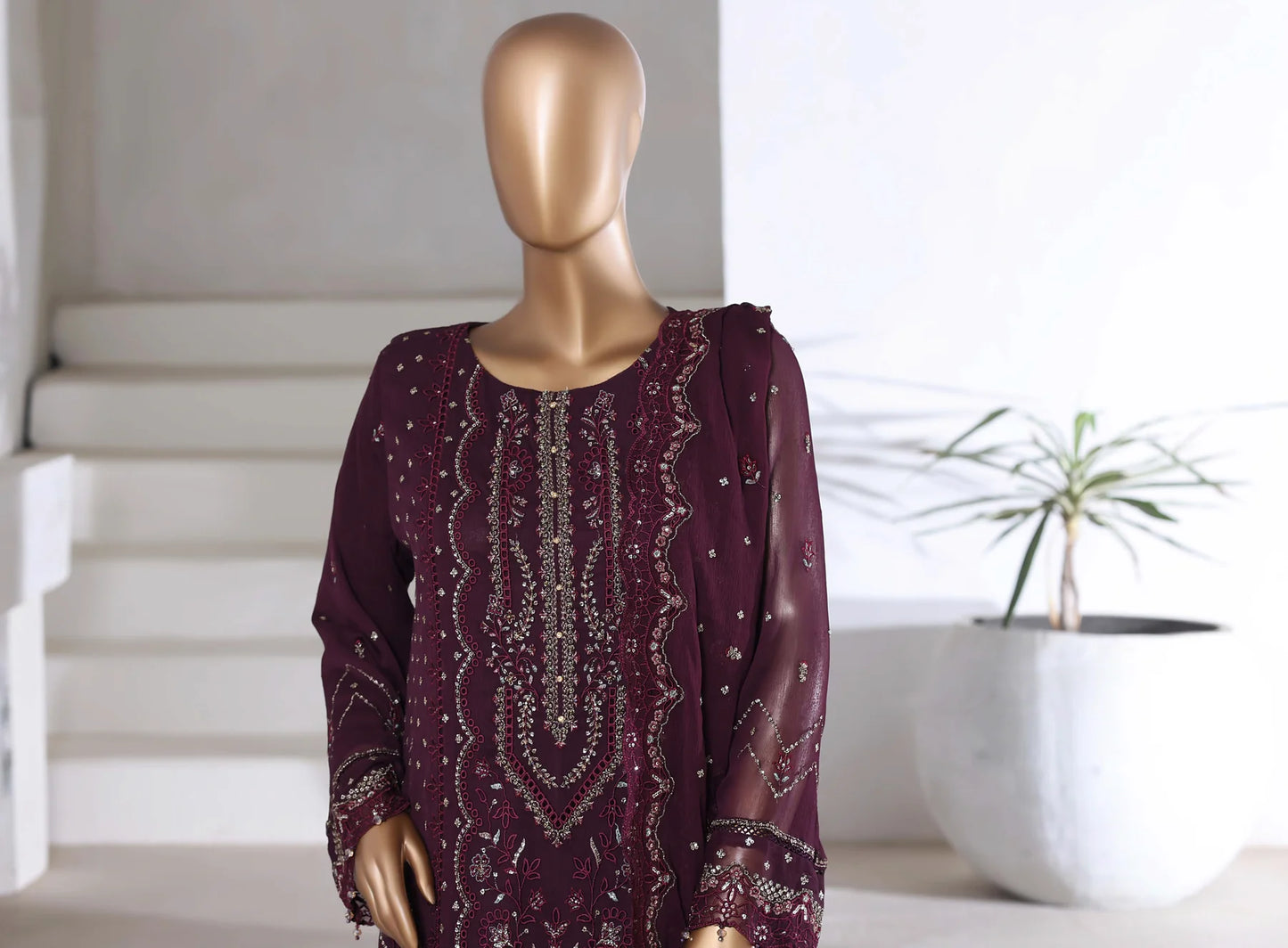 Sadabahar Afsanay Embroidered Chiffon Stitched - Luxe Chiffon Vol 14