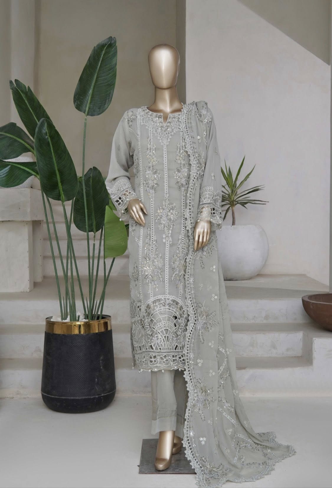 Sadabahar Afsanay Embroidered Chiffon Stitched - Luxe Chiffon Vol 13