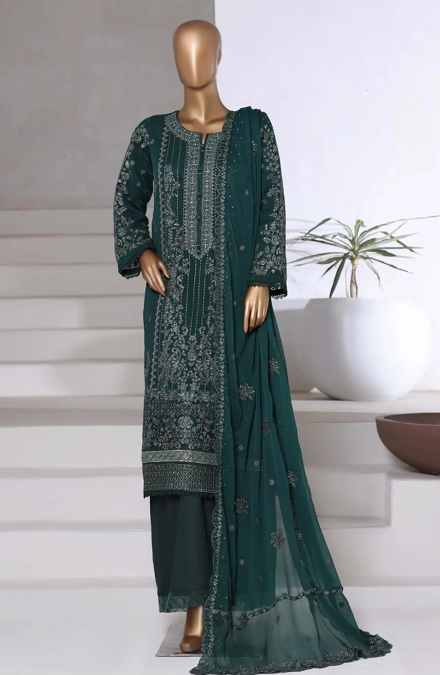 Sadabahar Afsanay Embroidered Chiffon Stitched - Luxe Chiffon Vol 14
