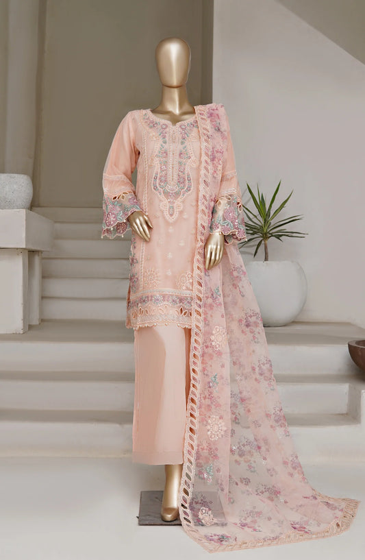 Sadabahar Mahpara Embroidered Organza Stitched - Luxe Organza Vol 17