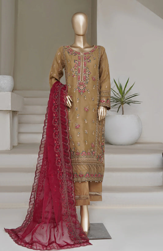 Sadabahar Mahpara Embroidered Organza Stitched - Luxe Organza Vol 17