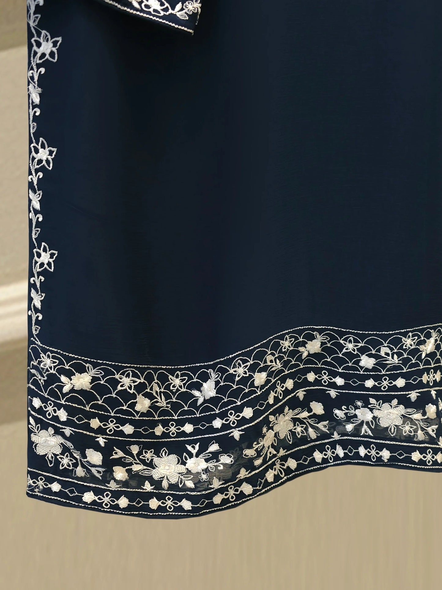 3 Piece - Bamber Chiffon Embroidered Suit S112254