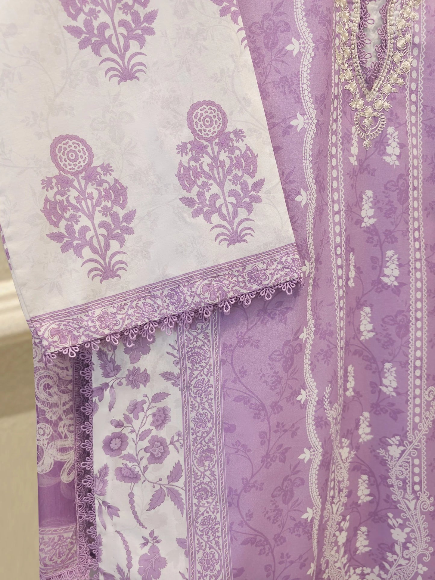 2 Piece - Digital Printed Embroidered Lawn Suit S112093