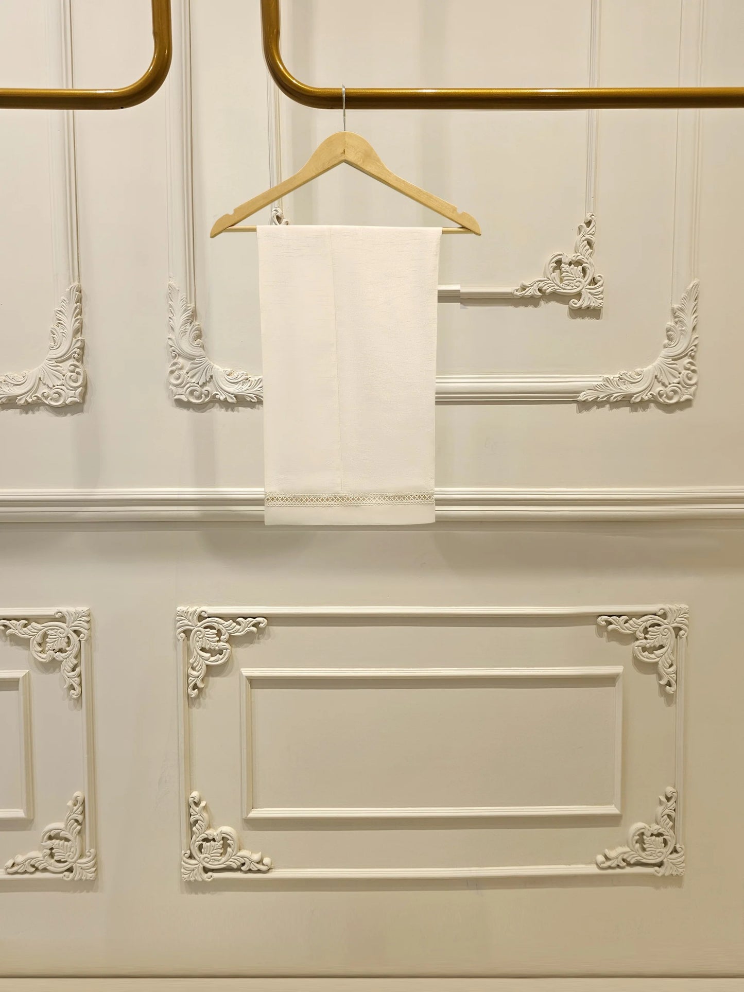 2 Piece - Pure Embroidered Cotton Net Suit S112173