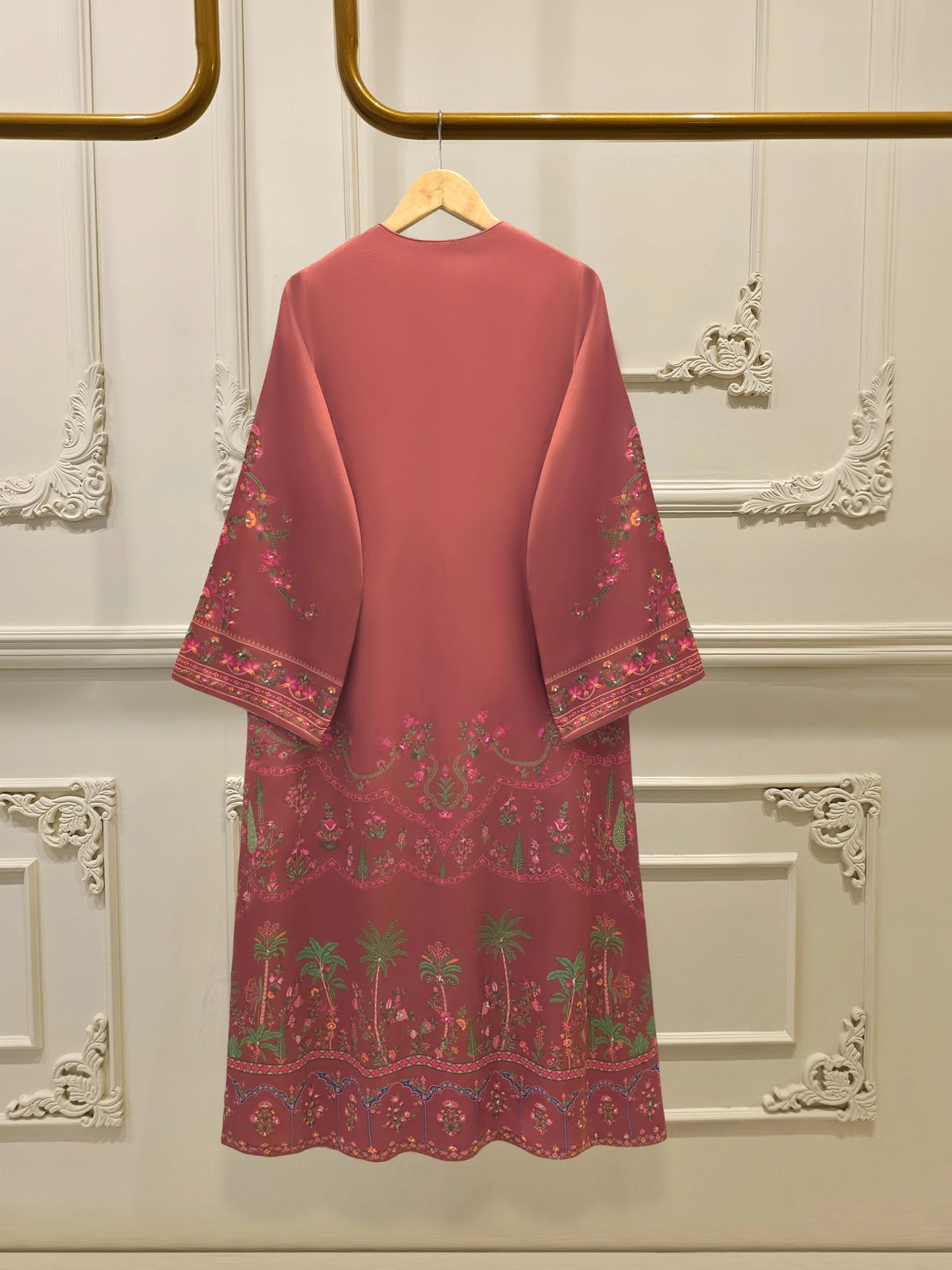 2 Piece - Pure Embroidered Charmeuse Silk Suit S112143