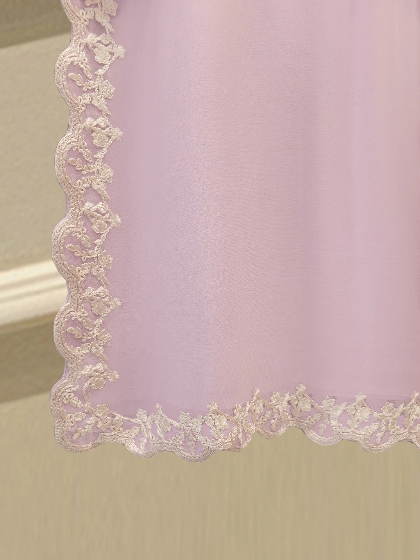 3 Piece - Pure Chiffon Embroidered Suit S112195