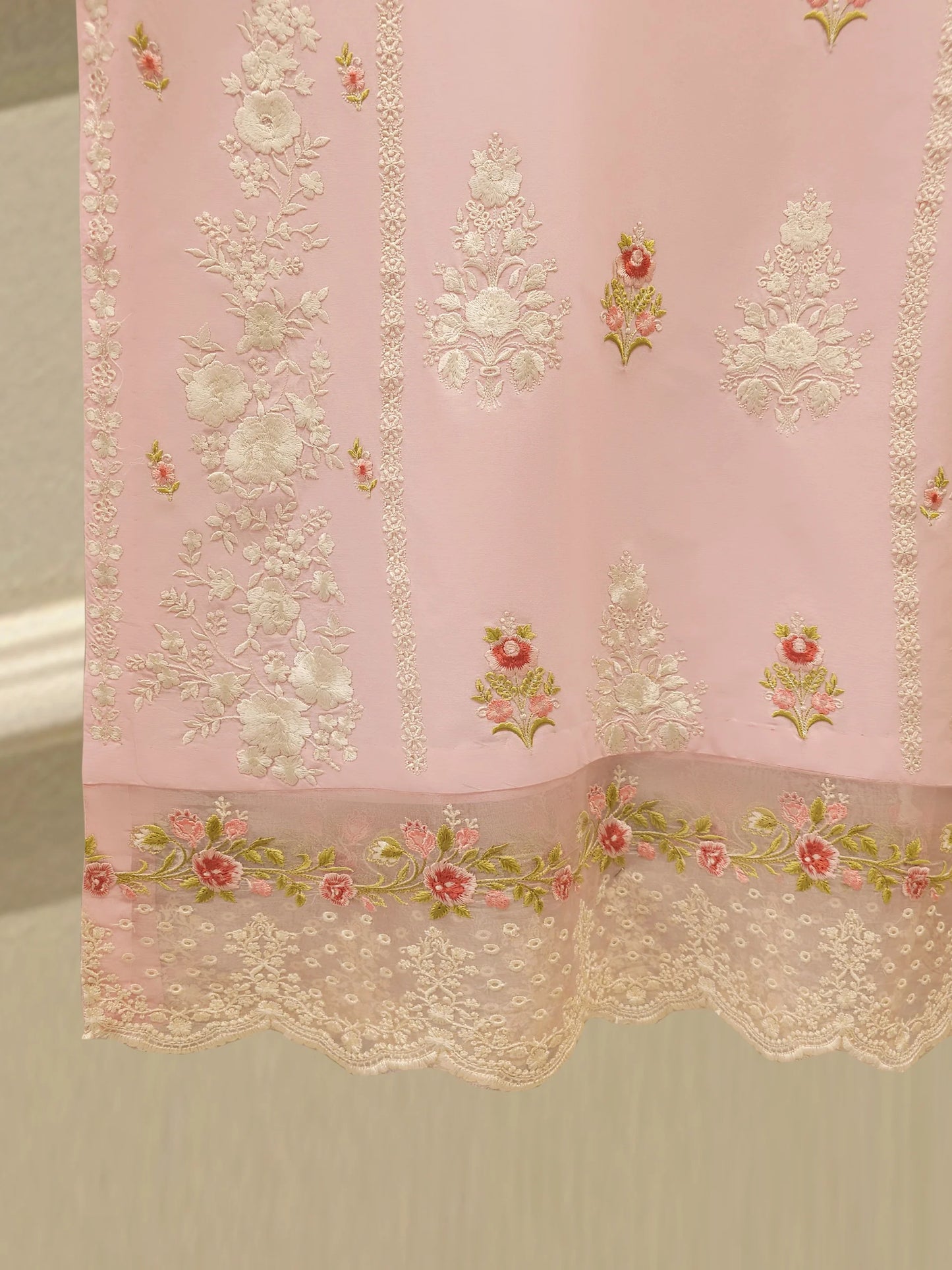 2 Piece - Embroidered Cambric Suit S112473