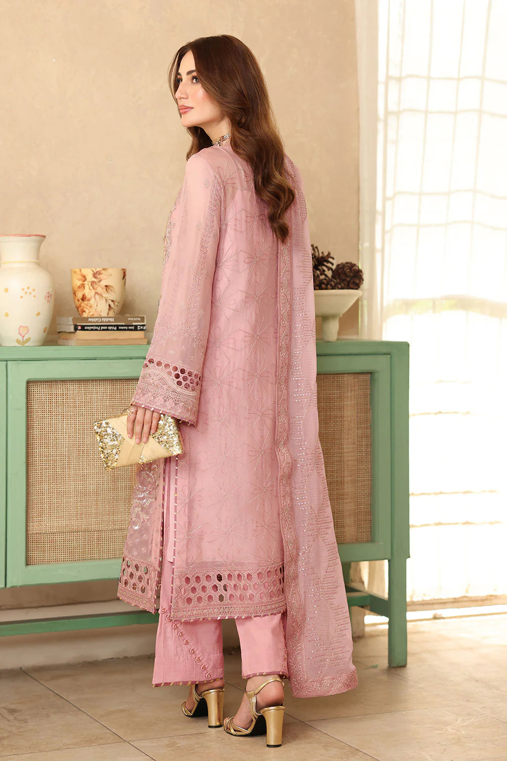 Embroidered Chiffon Ready-to-Wear Suit- BB-201