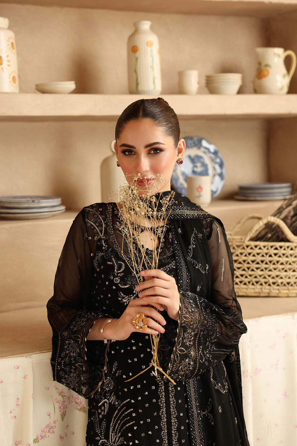 Embroidered Chiffon Ready-to-Wear Suit- BB-206